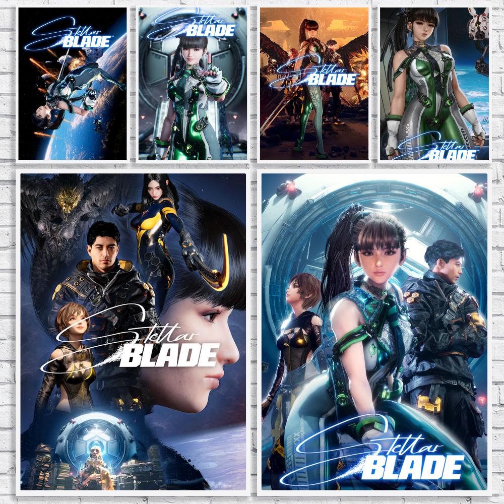 Drawknife Blade - Игра S-Stellar Blade: Картина-каллиграфия на высококачественном