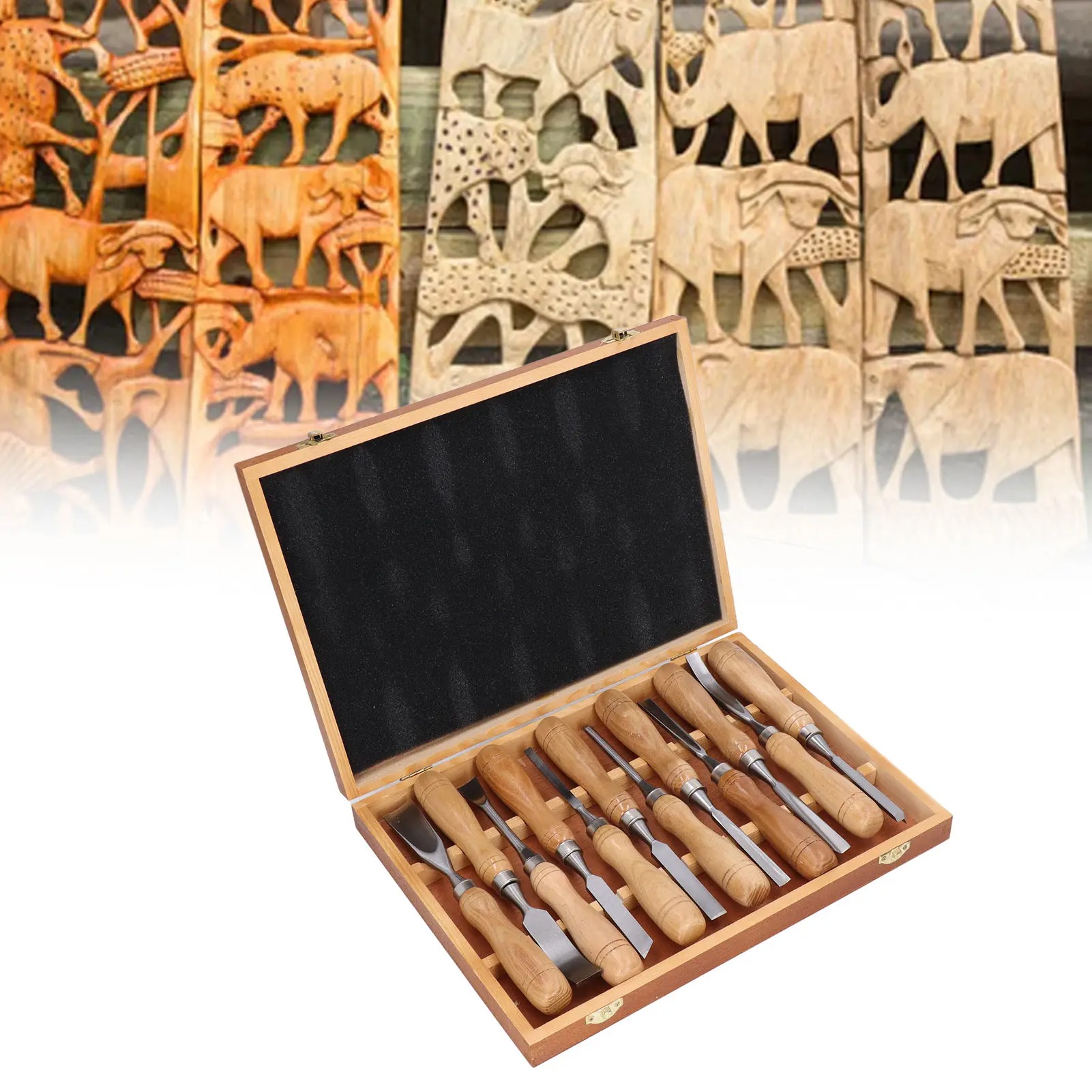 Wood Chisel Set - Набор из 12 инструментов для резьбы