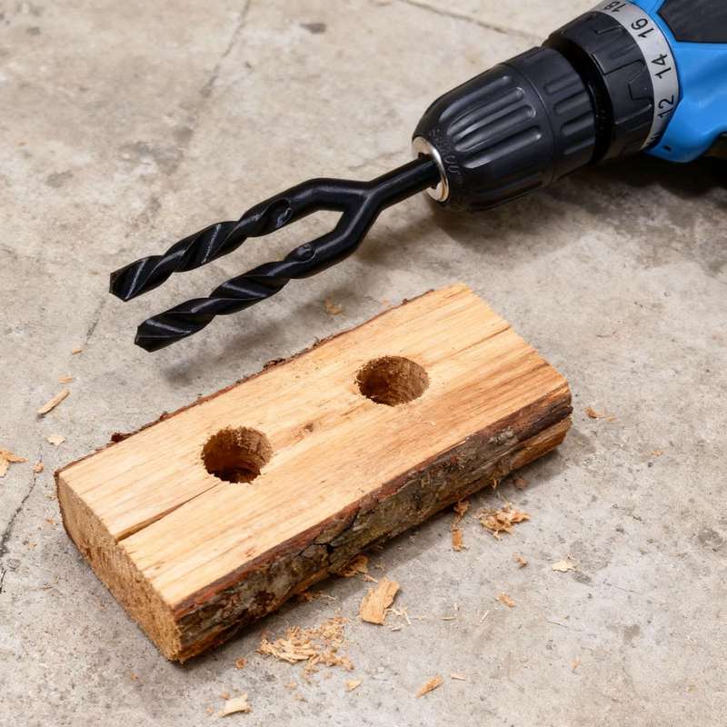 Woodworking Jokes - Новинка: Двухстороннее сверло-шутка, фальшивый двухголовочный сверлильный