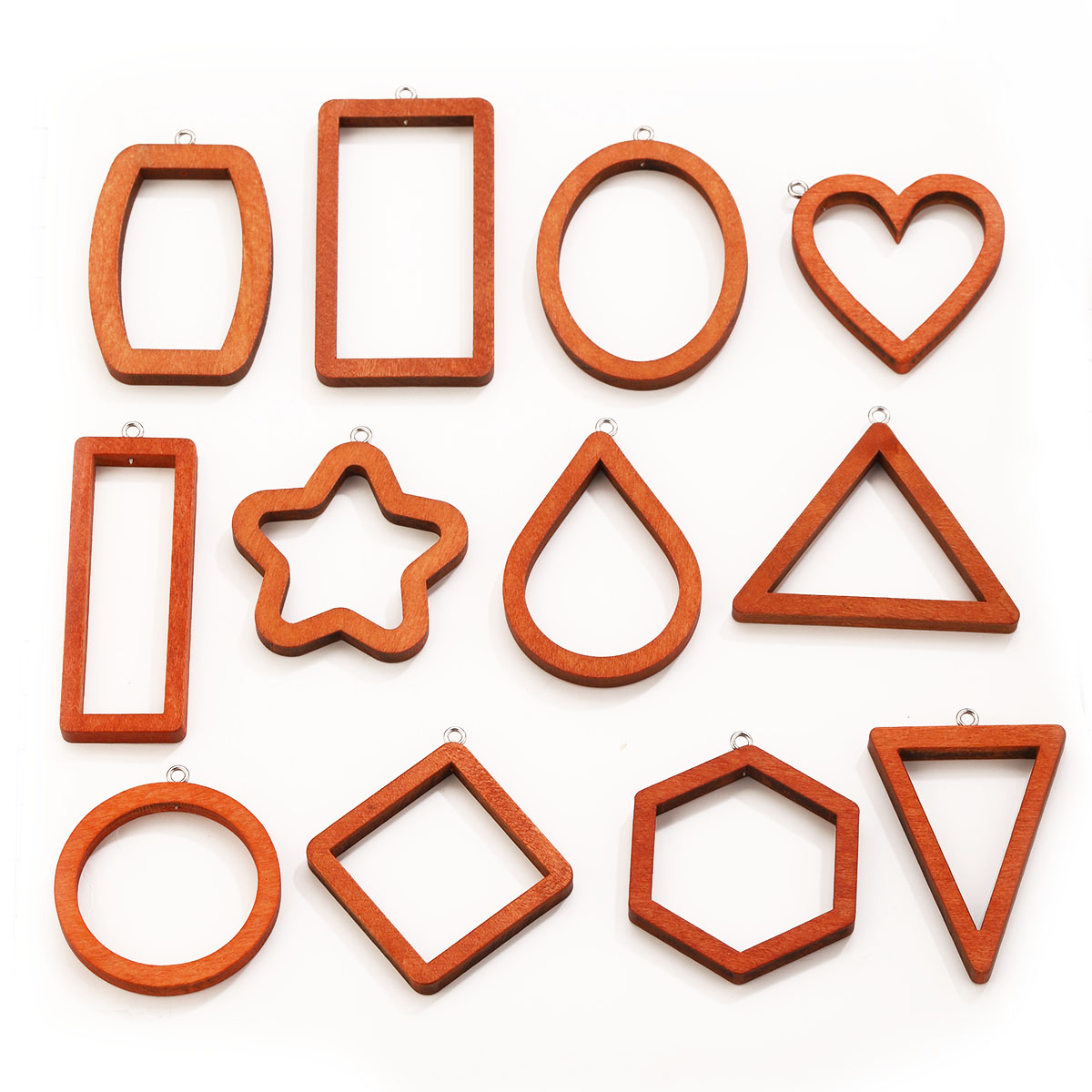 Woodworking Resin - 10 шт. треугольных и прямоугольных деревянных