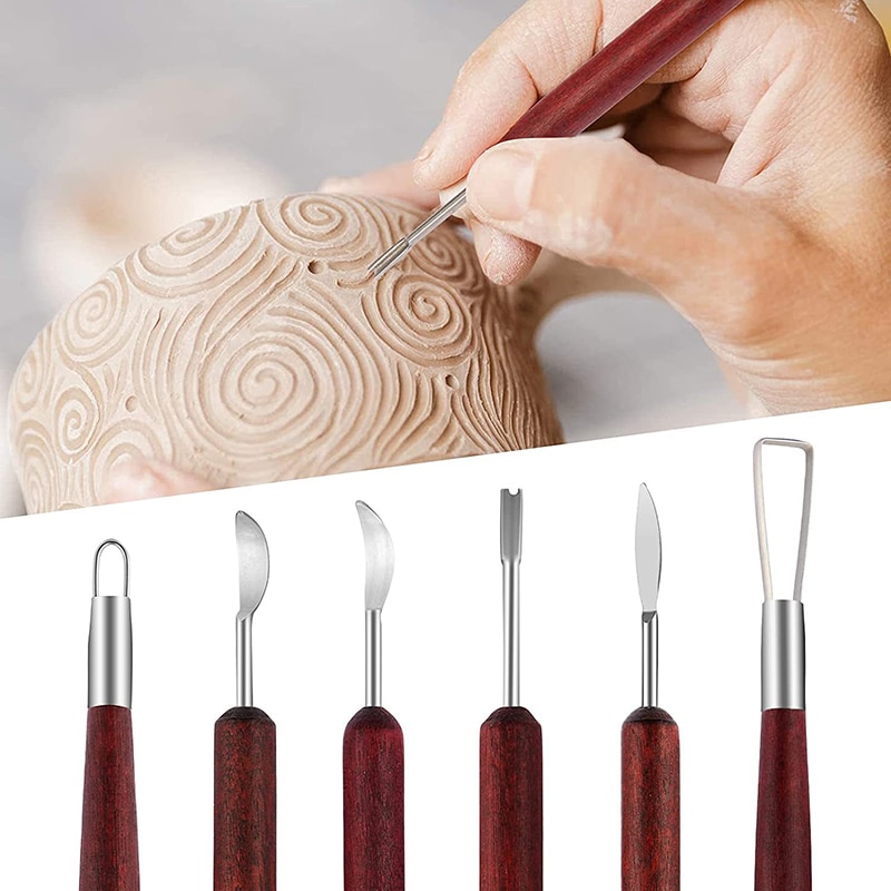 6 шт., инструменты для лепки к – обзор и цена Wood Chisel Set